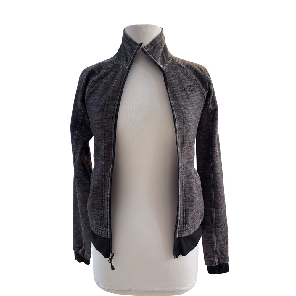The North Face Jacket Womens‎ XS Gray Excellent Space Dye Full Zip Activewear
